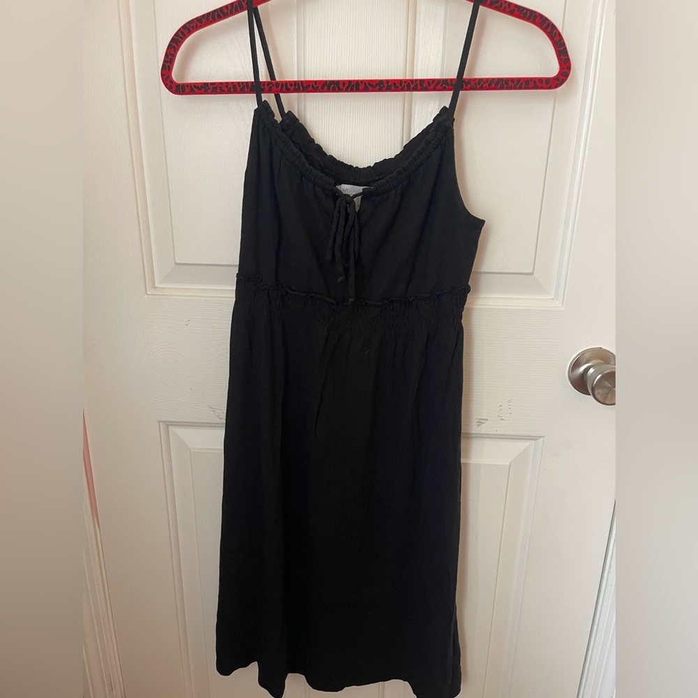 black tank dress